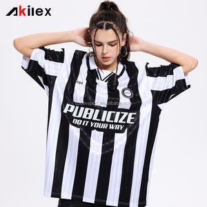 Akilex OEM <strong>Training</strong> <strong>Rugby</strong> Football Ball Sublimation Transfer Print Custom Football Jersey Uniform Strip Football Jersey Shirt - Product Image 2