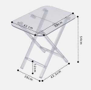 Tavolino Laterale Pieghevole in <span class=keywords><strong>Plastica</strong></span> PC <span class=keywords><strong>Trasparente</strong></span> a Rete Creativa per Piccoli Appartamenti, Angolo del Divano e Arredamento Casa - Product Image 6