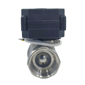 Vanne à boisseau sphérique motorisée en acier inoxydable Flomarvel série FH-T 3/4'' DN20, contrôle proportionnel précis du débit 4-20mA 0-10V 2-10V - Product Image 4