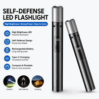 Lampe torche de camping pour femmes en alliage d'aluminium 500 lumens IP20 avec faisceau laser blanc LED super lumineux