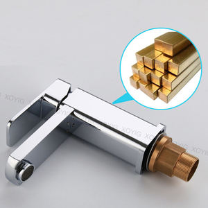 Hot & Cold Mixer Bathroom Tap Single Handle Chrome Square Deck Mounted Basin Sink Faucet for Hotels and Homes - Product Image 3