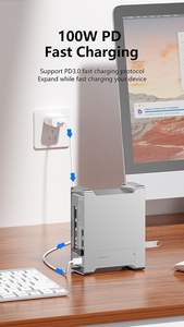 Base con Hub USB C SYONG con Carcasa para Ranura SSD <span class=keywords><strong>M</strong></span>.2 NVME para Mac Mini M4/M4 Pro, Estación de Acoplamiento USB-C, HDMI, USB3.2 Gen2, SD4.0+TF4.0 - Product Image 6