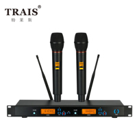 TRAIS KTV profesional UHF mikrofon nirkabel sistem Karaoke Dinamis Mikrofon