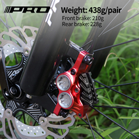 IIIPRO vtt frein à disque hydraulique à quatre pistons 800mm/1550mm Ultra-léger CNC routage entièrement interne split VTT frein à huile