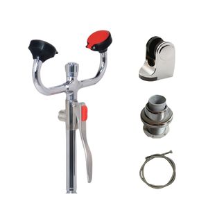 Desktop Eyewash Station Handheld <span class=keywords><strong>Eye</strong></span> Washer Copper Handle com Posicionamento e Regulação De Fluxo Laboratório Resgate De Emergência - Product Image 2