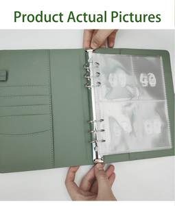 100 Ví đựng tiền tiết kiệm dạng bìa còng, chống thấm nước, di động, sổ tay A5 A6, sổ kế hoạch ngân sách, album in tùy chỉnh - Product Image 4