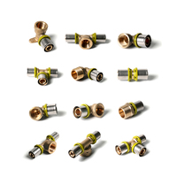 IFAN Vente en gros Raccords à sertir en laiton PEX DIN 16836 16-32MM Coude à douille en T Échantillon gratuit Raccords pour tuyaux PEX-Al-PEX