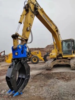 YANTAI WEIXIANG Grappin hydraulique pour bois avec rotation à 360° °   Rotation pour engins de construction de 6 à 9 tonnes