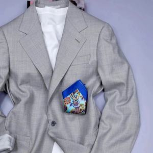 Blazer para Hombre Stylbiella, Tela Italiana Super 130s, Chaqueta de Un Solo Pecho, <span class=keywords><strong>Traje</strong></span> de Lujo Informal de Negocios, Abrigo para <span class=keywords><strong>Boda</strong></span> con Cierre de Botones - Product Image 2