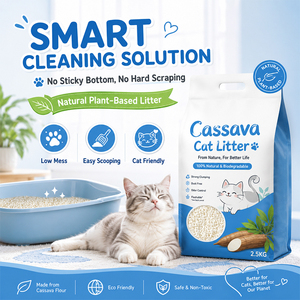 Arena para <span class=keywords><strong>Gatos</strong></span> de Yuca a <span class=keywords><strong>Precio</strong></span> Mayorista, Suministro Directo de Fábrica, Arena Natural para Mascotas a Granel, Empaque Personalizado, OEM/ODM Disponible - Product Image 1