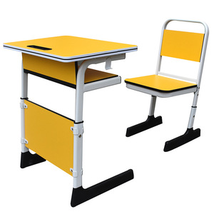 Plastic School <b>Desks</b> And Chairs For Primary Secondary Students Height Adjustable Modern Minimalist Style - Product Image 2
