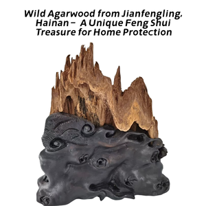 Jianfengling Wild Agarwood Feng Shui Ornament-Weelderig Bos (Uniek Stuk) - Product Image 1