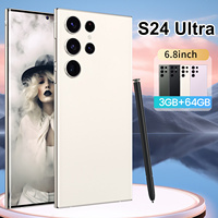 Nouvelle marque S24 Ultra déverrouiller Smartphone 5G 3 + 64 Go caméra arrière 4000mAh téléphones mobiles
