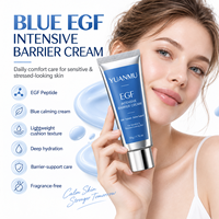 Crème Visage Réparatrice Barrière EGF Panthénol Guaiazulène Céramide Hydratation Intense Peau Crème Pro Intensive