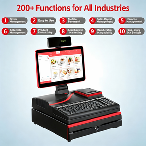 15.6" all in one pos system touch screen Cash Register machine cahsier Terminal <b>Printer</b> <b>Scanner</b> NFC reader Supermarket checkout - Product Image 4