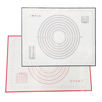 Tapis de pâtisserie en silicone platine 26x29cm, résistant à la chaleur, antiadhésif, écologique, recyclable, inodore