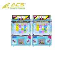 Machine à grue à six griffes commerciale pour peluches, à monnayeur, jeu d'arcade de capture de jouets et de récompenses, approvisionnement direct usine ACS