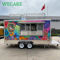 WECARE Commercial Street Fancy Limonade Drink Juice Bar Outdoor Mobile Cook Catering Trailer Concession Fast Food Van Truck