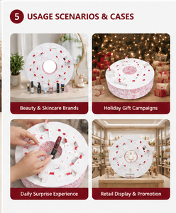 Calendrier de l'Avent Beauté 24 Jours avec Portes Numérotées, Rangement Réutilisable pour Soins de la Peau, Bijoux et Cosmétiques - Product Image 5