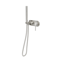 Robinet de douche encastré mural en acier inoxydable 304 avec mitigeur de douche chromé à 2 fonctions