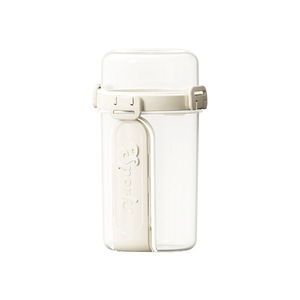 New Portable Light Food Double-layer Salad Cup Breakfast Fruit Snack Preservation Box with Fork sealed <strong>Plastic</strong> <strong>Bottle</strong> with Fork - Product Image 5