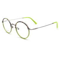 Exquis rétro conçu lunettes de lecture en titane pour hommes et femmes coloré enveloppé jante solide motif joli et fantaisie lunettes