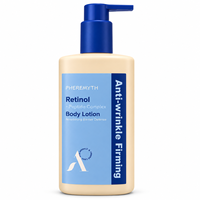 Lotion corporelle au rétinol en gros de l'usine OEM, hydratant corporel régénérant, lissant et exfoliant pour la peau, à la niacinamide et aux céramides, marque privée