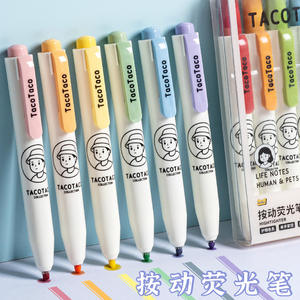 มาอิและทาโก้ระเบิดร่วมกันกดปากกาเน้นข้อความ Mo Landi สี6<span class=keywords><strong>ปากกา</strong></span>เขียนผิด - Product Image 4