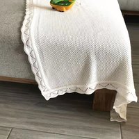 Couverture en cachemire tricotée en coton quantité minimale de commande bas personnalisée OEM ODM pour bébés garçons et filles