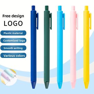 X615 <b>Retractable</b> Black Gel Ink <b>Pens</b> 0.5mm Fine Point Plastic Writing Pencils for Office Journaling School & Taking Notes - Product Image 4