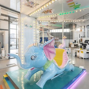 Thu hút công viên giải trí cưỡi trẻ em trò chơi cơ khí nhỏ vui vẻ đi vòng Carousel Rides cho trẻ em - Product Image 4