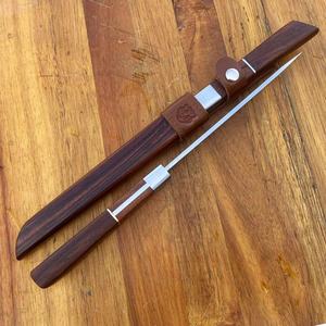 Couteau de combat de haute qualité, couteau de poche personnalisable, lame en acier inoxydable, fourreau en bois OEM, usage industriel, extérieur, bricolage, 1 an - Product Image 3