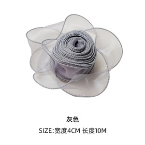 Wholesale Recycled Wired Double Face Glitter Printed Organza <b>Ribbons</b> Solid Color Gift Packaging Decorations <b>Wedding</b> Party Favor - Product Image 2