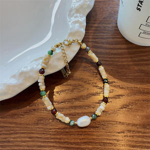 Collar de Clavícula con Diseño Geométrico de <span class=keywords><strong>Piedra</strong></span> Natural y Perla de Agua Dulce con Color de <span class=keywords><strong>Piedra</strong></span> Shoushan Francesa, Regalo Unisex - Product Image 5