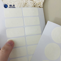 Étiquettes adhésives en papier texturé au design minimaliste, fabrication haut de gamme OEM ODM, avec logo pour emballages de marques de luxe