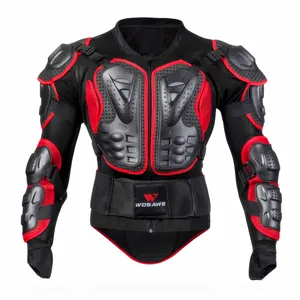 Wosawe Heren Jongen Meisje Mesh Motorfiets Beschermende Jas Pantser Full Body Ruggengraat Borst Schouder Motocross Arm Protector Gear