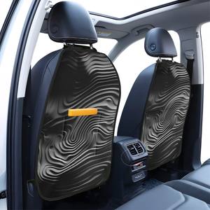 Tapis de protection arrière pour voiture Toyota, 2 pièces, en cuir PVC, anti-coup de pied, accessoire intérieur moderne toutes saisons - Product Image 1