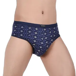 Printed pattern high quality cotton comfortable men briefs with different colors men underwear