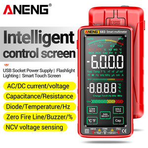 ANENG 683 High-end Touch Smart Multimeter 6000 Counts, Rechargeable AC/DC <strong>Voltage</strong>/Current <strong>Tester</strong> with True RMS - Product Image 2