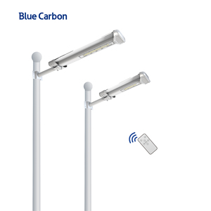 Lampes solaires de jardin intégrées tout-en-un étanches au carbone bleu IP66 pour entrepôts, paysages et stades sportifs BCT-OLF-15W - Product Image 2
