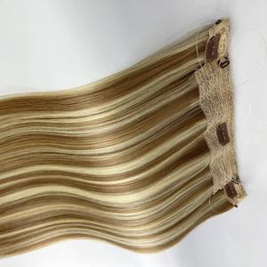 Extension per Capelli Umani con Clip, Effetto Liscio e Ondulato, Fascia Invisibile, Filo Halo - Product Image 2