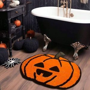 Su misura spettrale divertente di Halloween peluche Area coperta per <span class=keywords><strong>camera</strong></span> <span class=keywords><strong>da</strong></span> <span class=keywords><strong>letto</strong></span> grazioso bianco fantasma zucca in acrilico morbido pelo lungo spessi <span class=keywords><strong>tappeti</strong></span> irregolari - Product Image 5