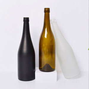 زجاجات Clea/r ber/Greem من الزجاج البرغندي من شجر الغوندي ، من من شجر النبيذ الجليدي غير المصنفر والفودكا المحمولة من نوع أمبر برقبة طويلة - Product Image 2