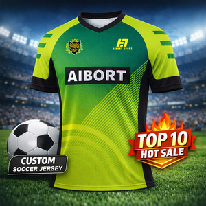 Maglia da <span class=keywords><strong>Calcio</strong></span> Corta Personalizzata Europea, Traspirante in Mesh, Controllo dell'Umidità, Cuciture Resistenti, Elasticizzata e Sicura per <span class=keywords><strong>Allenamenti</strong></span> <span class=keywords><strong>di</strong></span> Club - Product Image 1