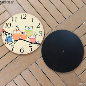 MDFSUBホームデコレーション5mmラウンド昇華ブランクMDFクロック17cm/19cm/20cm昇華ブランクMdfウォールクロックDIY印刷用 - Product Image 5