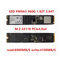 SSD PM9A3 960G 1.92T 3.84T M.2 22110 PCIe 4.0X4 Enterprise High Speed Solid State Drive dalam Kondisi Sangat Baik