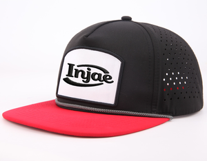 Gorra de Béisbol de 5 Paneles Personalizada de Alta Calidad, Impermeable, de Dos Tonos, Gorra de Golf con Cuerda, Gorra Trucker Perforada con Logotipo de Parche Tejido Personalizado - Product Image 4