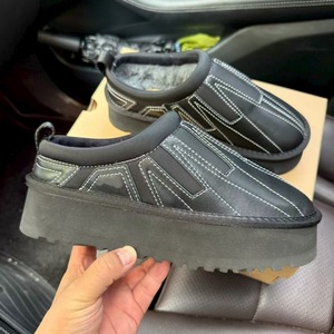 Mules et sabots d'hiver décontractés pour femmes, style Uggs, en fourrure de luxe, à <span class=keywords><strong>plateforme</strong></span> épaisse et moelleuses - Product Image 6