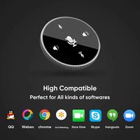 Toptan Kablolu USB Kondenser Mikrofon, Hoparlörlü Gürültü Önleyici ve LED Işıklı, Oyun, Toplantı, Canlı Yayın, Sohbet, Öğretim İçin