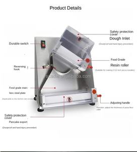 Productos Más Vendidos Hechos en China, Laminadora de Masa para Pizza de 10 Pulgadas, Máquina de Pizza Eléctrica de Acero Inoxidable, Asistente para Pizza - Product Image 5
